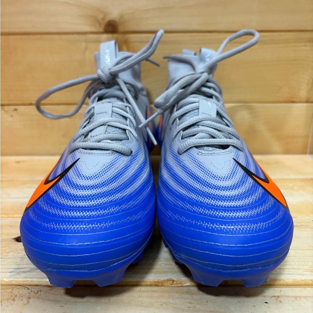 Nike Air Zoom Vapor Pro 1 Men Size 10.5 Football Cleats Grey Racer Blue Orange - Picture 3 of 7